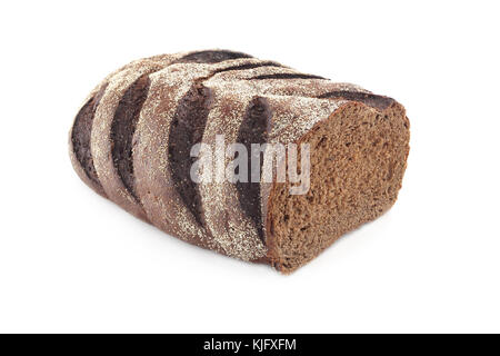 Il pane su sfondo bianco Foto Stock