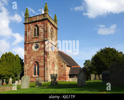 San Luca la chiesa Parrocchiale, Weston sotto Redcastle, Shropshire, Inghilterra, Regno Unito Foto Stock