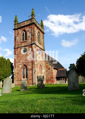 San Luca la chiesa Parrocchiale, Weston sotto Redcastle, Shropshire, Inghilterra, Regno Unito Foto Stock