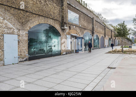 Funzionamento dinamo Museum, Bastione 32, Dunkerque, Francia Foto Stock