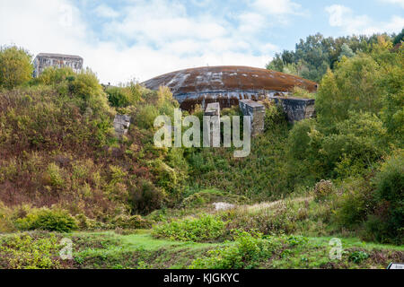 Cupola di La Coupole V2 sito razzo,Wizernes, Francia Foto Stock