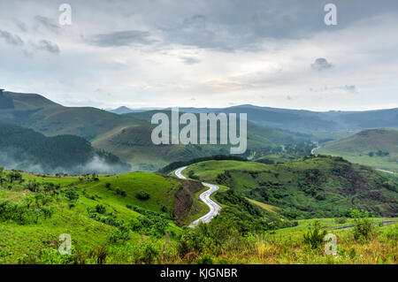 La guida attraverso le colline di sabie in Sud Africa. Foto Stock