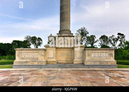 Bronx vittoria memorial in pelham bay park per commemorare i 947 soldati del Bronx che diedero la loro vita in servizio durante la guerra mondiale i. Foto Stock