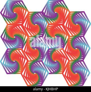 Gradiente abstract pattern con swooshes del colore Illustrazione Vettoriale