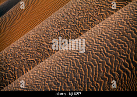 Close-up di dune di sabbia nel deserto, Arabia Saudita Foto Stock