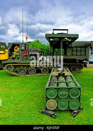 M270B1 M31A1F1 lanciamissili unitari e pod missilistici Foto Stock