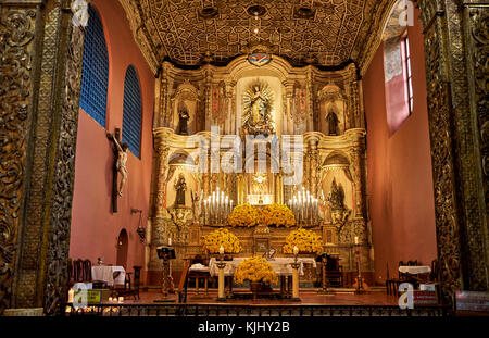 Interiorshot di iglesia de la Concepción, Bogotà, Colombia, Sud America Foto Stock