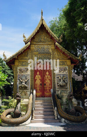 Wat ket karam thailandia chiang mai Budda tempio budismus religione . Foto Stock