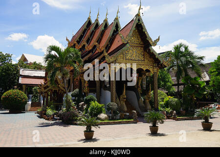 Wat ket karam thailandia chiang mai Budda tempio budismus religione . Foto Stock