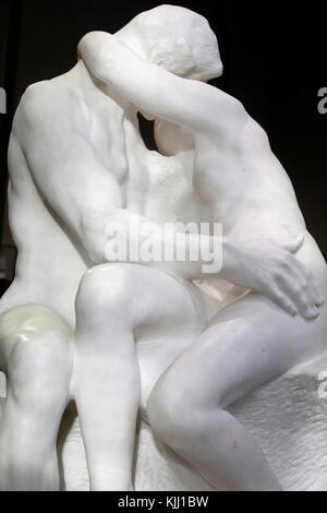 Museo Rodin Parigi. Il bacio. Il marmo. 1888-1898. La Francia. Foto Stock