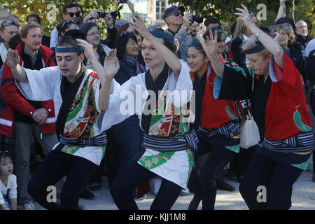 L'Awa Odori festival giapponese a Parigi. La Francia. Foto Stock