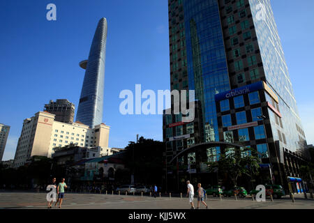 Bitexco edificio centrale di Ho Chi Minh City. Ho Chi Minh City. Il Vietnam. Foto Stock