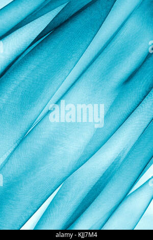 Tessuto di organza in colore blu Foto Stock