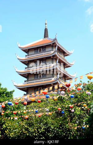 Chua Vinh Nghiem pagoda buddista. Ho Chi Minh City. Il Vietnam. Foto Stock