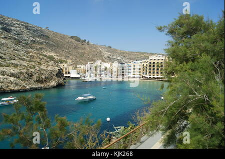 Baia di Xlendi, Gozo, Malta Foto Stock