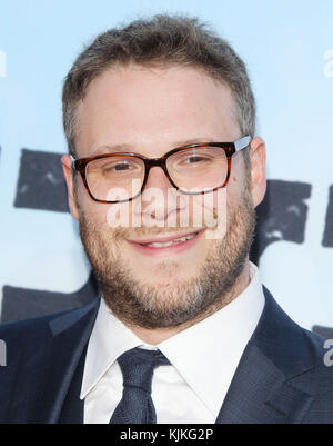 Westwood, ca - 16 maggio: Seth Rogen arriva alla premiere di Universal Pictures' 'vicini 2: sorority crescita' al Regency village Theatre il 16 maggio 2016 a Westwood, California. persone: Seth Rogen Foto Stock