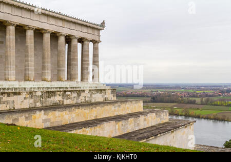 Paesaggio intorno al walhalla memorial vicino a Regensburg in Baviera, gerrmany Foto Stock