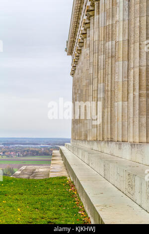 Paesaggio intorno al walhalla memorial vicino a Regensburg in Baviera, gerrmany Foto Stock