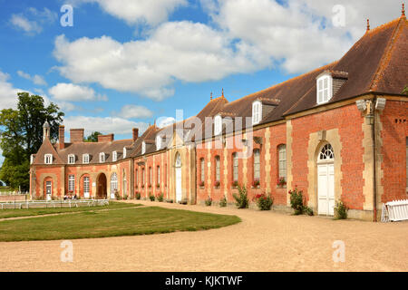 Haras (prigioniero farm) national du Pin, creato nel 1715. La Francia. Foto Stock