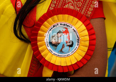 Tamil Eelam incontro a Sarcelles, Francia. Foto Stock