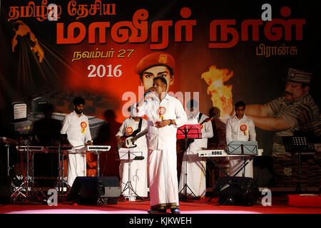 Tamil Eelam incontro a Sarcelles, Francia. Foto Stock