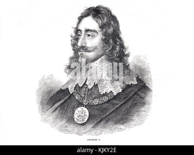 Il re Carlo I di Inghilterra (1600 -1649). regnò 1625-1649