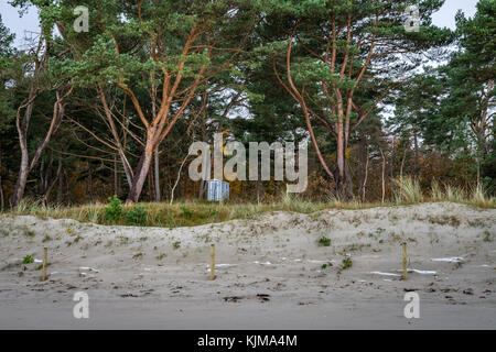 La stazione balneare di Binz in inverno, Germania Foto Stock