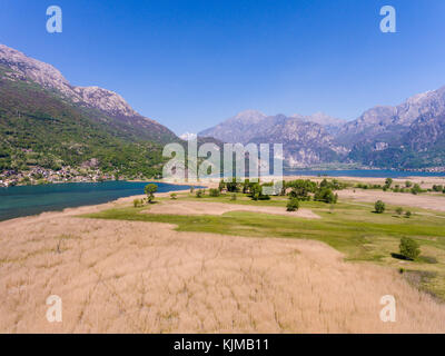 Riserva naturale in Valtellina e valchiavenna - Novate Mezzola e Pian di Spagna Foto Stock