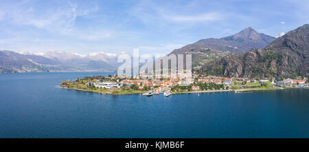 Lago di Como - piccolo villaggio - dervio Foto Stock