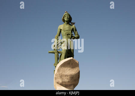 El Hombre del Mar statua da Torrevieja (Spagna) Foto Stock