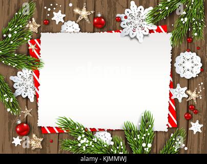 Carta di vacanze di natale Illustrazione Vettoriale