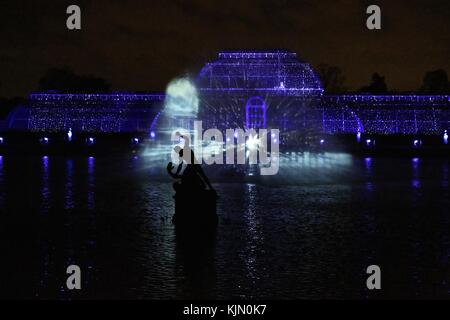 Kew Gardens a Natale Foto Stock