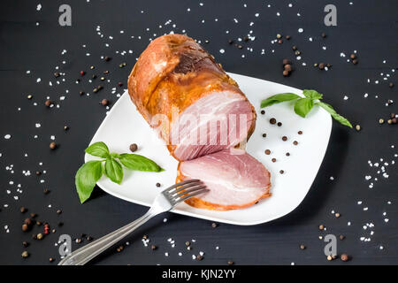 Gustoso prosciutto artigianale Foto Stock