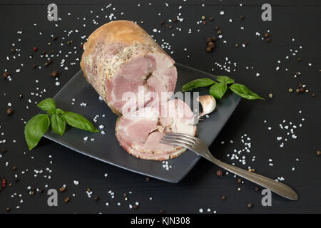 Gustoso prosciutto artigianale Foto Stock