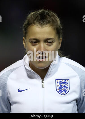 Fran Kirby dell'Inghilterra durante la partita di qualificazione della Coppa del mondo delle Donne 2019 al Banks's Stadium, Walsall. PREMERE ASSOCIAZIONE foto. Data immagine: Venerdì 24 novembre 2017 Foto Stock