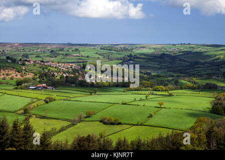 Valle Glaisdale villaggio e North York Moors National Park North Yorkshire Foto Stock