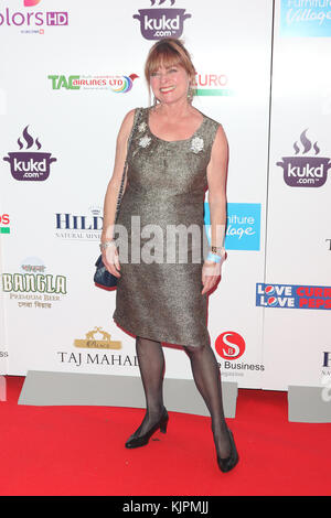 Londra, Regno Unito. 27 Novembre, 2017. Janet Ellis, British Curry Awards, evoluzione di Battersea, Londra, Regno Unito. 27 Nov, 2017. Foto di Richard Goldschmidt Credito: ricca di oro/Alamy Live News Foto Stock