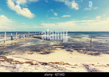 Barche da pesca in Messico Foto Stock