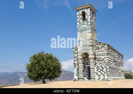 Punto di riferimento la chiesa di san michele de murato in Corsica, Francia Foto Stock