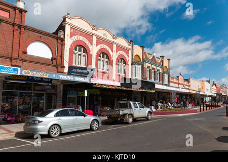 Glen Innes è una parrocchia cittadina e sulla Northern alpeggi, nella regione del New England del Nuovo Galles del Sud, Australia. Foto Stock