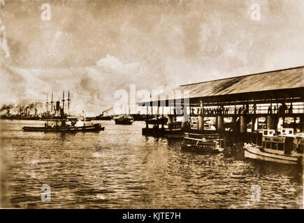 La resa giapponese agli Alleati nel Teatro di guerra in Estremo Oriente. Foto Stock