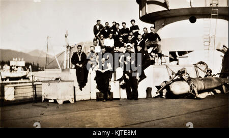 La resa giapponese agli Alleati nel Teatro di guerra in Estremo Oriente. Foto Stock