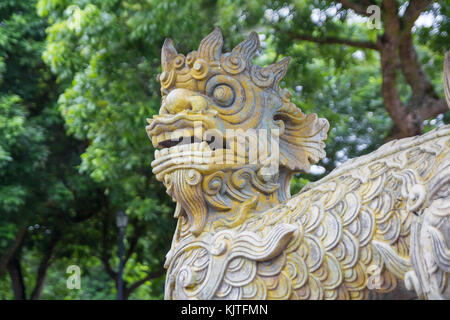 Lion statua cinese Foto Stock