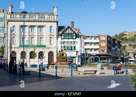 Piazza del Mercato, Dover, Kent, England, Regno Unito Foto Stock