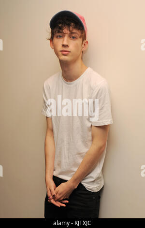 HOLLYWOOD, FL - MARZO 13: Troye Sivan visite visite 97,3 il 13 marzo 2016 in Hollywood Florida Persone: Troye Sivan Foto Stock