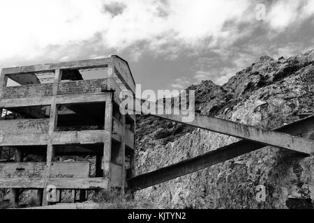 Vecchia abbandonata miniera d'oro in rodalquilar, almeria Foto Stock