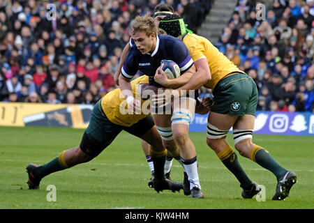 Edinburgh, bt Murrayfield Stadium, UK. 25 novembre, 2017. prove di autunno didascalia: Scozia australia host a bt Murrayfield Stadium nella terza e ultima della casa prove d'autunno. ( Credito: rob grigio/alamy live news Foto Stock