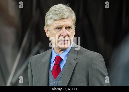 Koeln, Germania. 23rd Nov 2017. Arsene WENGER (Trainer ARS), Fussball Europa League, Gruppenphase, 5. Spieltag, 1.FC Colonia (K) - Arsenal London (ARS) 1:0, am 23.11.2017 in Koeln/ Germania. |credito di utilizzo nel mondo: dpa/Alamy Live News Foto Stock