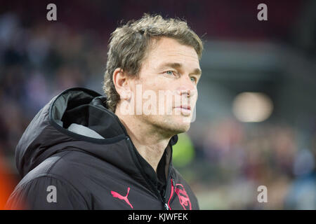 Koeln, Germania. 23 novembre 2017. Jens LEHMANN (Co-Trainer, ARS) Fussball Europa League, Gruppenphase, 5. Spieltag, 1.FC Cologne (K) - Arsenal London (ARS) 1:0, AM 23.11.2017 a Koeln/Germania. |utilizzo del credito mondiale: dpa/Alamy Live News Foto Stock