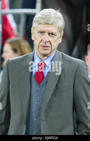 Koeln, Germania. 23rd Nov 2017. Arsene WENGER (Trainer ARS), Fussball Europa League, Gruppenphase, 5. Spieltag, 1.FC Colonia (K) - Arsenal London (ARS) 1:0, am 23.11.2017 in Koeln/ Germania. |credito di utilizzo nel mondo: dpa/Alamy Live News Foto Stock